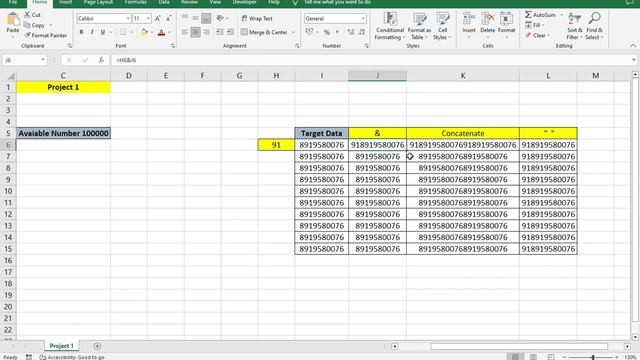 Prefix 91 Mobile Numbers - Microsoft Excel I?How to Add Country Code +91 to Mobile Numbers in Excel смотреть онлайн