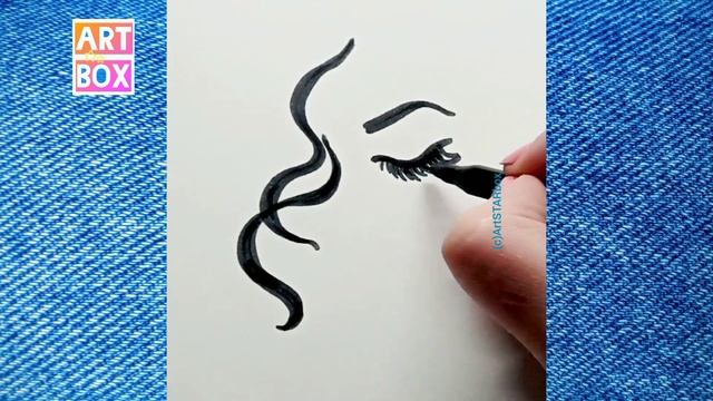 Как нарисовать ЛИЦО супер просто пошагово?How to draw girl face easy step by step смотреть онлайн
