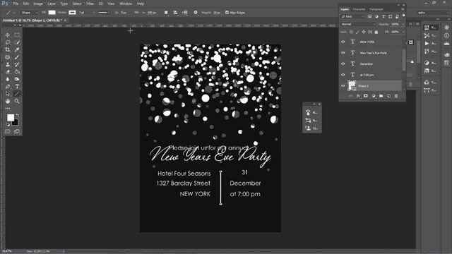 New Year's Eve Invitation in Photoshop |2020| Ps|Lr смотреть онлайн