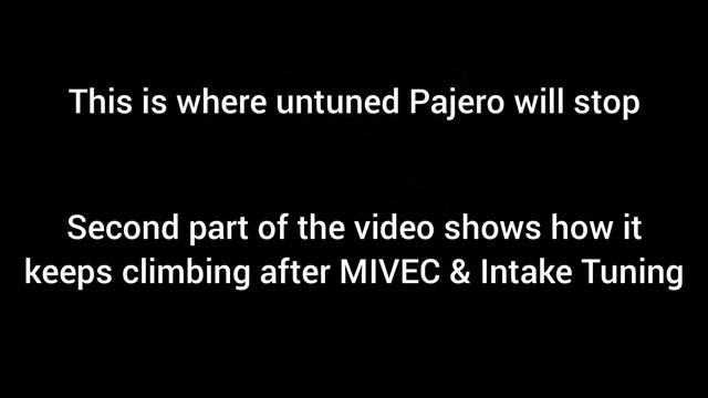 Mitsuibishi Pajero Tuning MIVEC & Intake Off Road Package Calibration смотреть онлайн