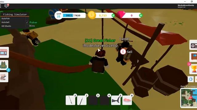 FISHING SIMULATOR ROBLOX HACK / SCRIPT | MAX LEVEL | KILL SHARKS | UNLIMITED COINS | AUTO SELL !! смотреть онлайн