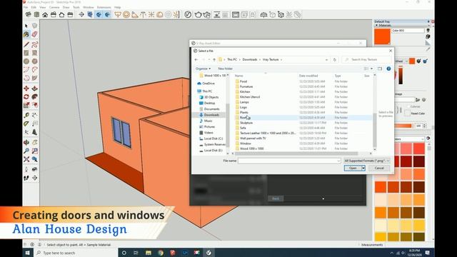 Creating Doors and Windows in Sketch Up смотреть онлайн