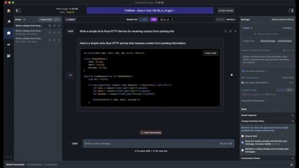 M3 Max 64GB using LM Studio to compare 7B and 13B GPU vs CPU