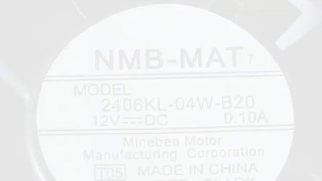 NMB 2406KL-04W-B20 12V 0.1A 2wires Cooling Fan смотреть онлайн