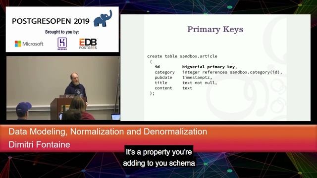 PostgresOpen 2019 Data Modeling Normalization And Denormalization смотреть онлайн