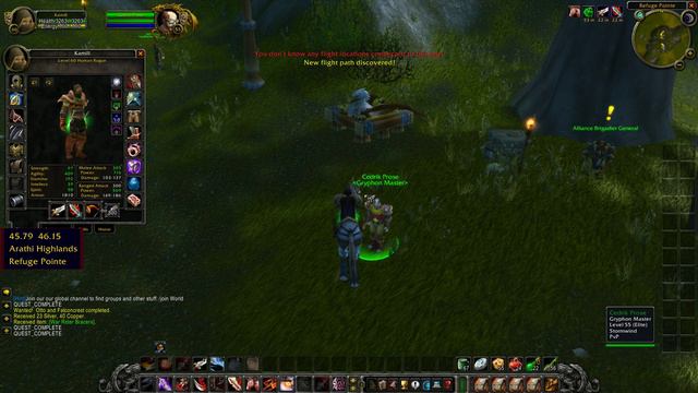 Arathi Highlands Refuge Pointe Flight Master Wind Rider Location WoW Classic смотреть онлайн