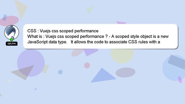 CSS : Vuejs css scoped performance смотреть онлайн