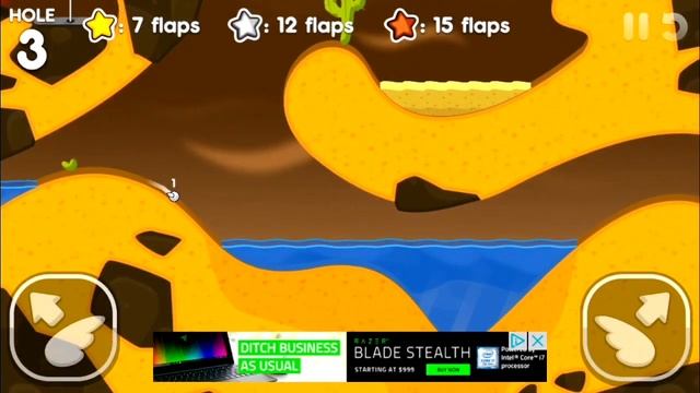 Flappy Golf 2: Beach Land Hole 3 and Ghost Flag смотреть онлайн