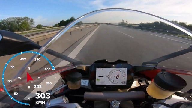 Ducati Panigale V4 - TOPSPEED Auf Autobahn - GPS Daten