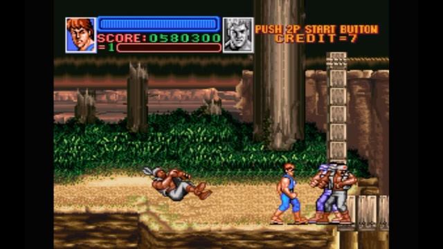Super Nintendo (Snes) 16-bit Return of (Super) Double Dragon Mission 6 Forest (Лес)