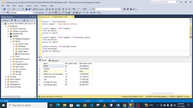 SDG Portfolio Project In SQL | Part One смотреть онлайн
