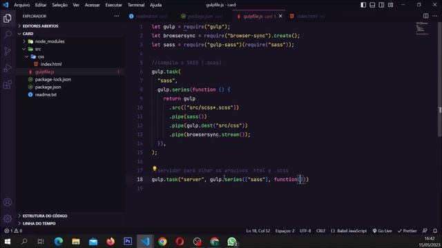 Como Configurar o Gulp.js + SASS + BrowserSync para Compilar SCSS Automaticamente смотреть онлайн