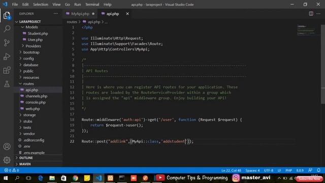 4. POST API || Save data in database using POST Method in LARAVEL 8 || #api #laravel #apiinlarave смотреть онлайн