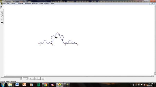 Easy GSP Koch Curve and snowflakes tutorial смотреть онлайн