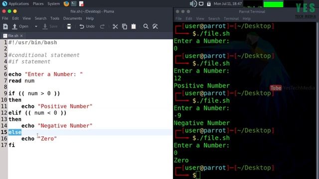 If Statement - Bash Shell Scripting - Malayalam Tutorial [Part-5] смотреть онлайн