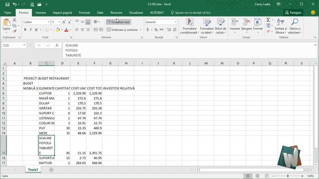 Curs Fundamente de Excel 2016, cap. 3.3 - Celulă, interval și regiune смотреть онлайн