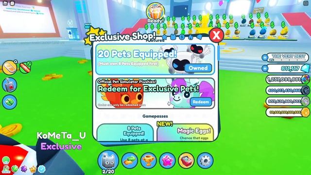 ? КАК БЫСТРО ПРОКАЧАТЬСЯ В PET SIMULATOR X ROBLOX! смотреть онлайн