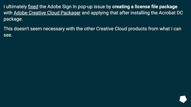Disable Adobe Sign-in - Acrobat DC