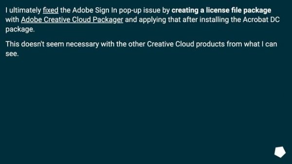 Disable Adobe Sign-in - Acrobat DC