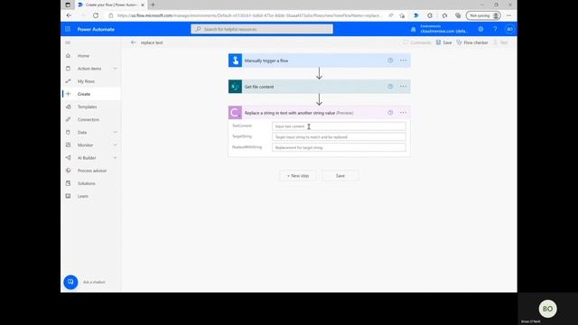 How to Replace a Text String with a New Text Value in a .TXT File with Power Automate смотреть онлайн