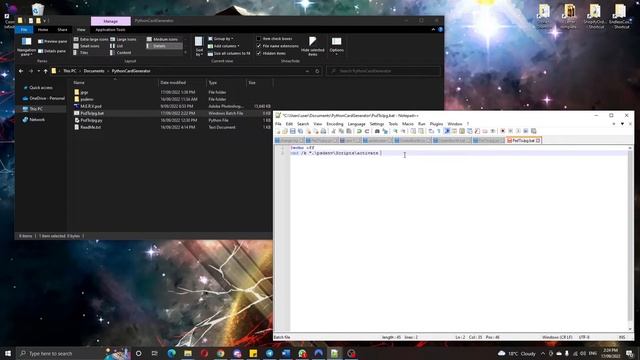 How to make a Batch (bat) script to run a Python file from an environment смотреть онлайн