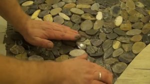 Полы из гальки