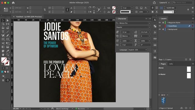 Magazine Cover Design in InDesign | FREE COURSE смотреть онлайн