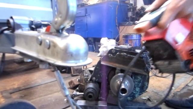 Самоходная самоделка ( установка шкива на сцепление и испытания на наличие вибрации) смотреть онлайн