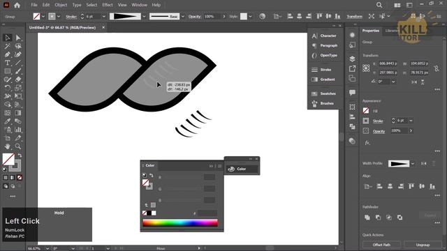 Custom Brushes in Illustrator | How To Create Rope with Pattern Brush Illustrator смотреть онлайн