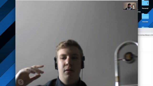 A Full "TROMBONE" SKYPE LESSON смотреть онлайн