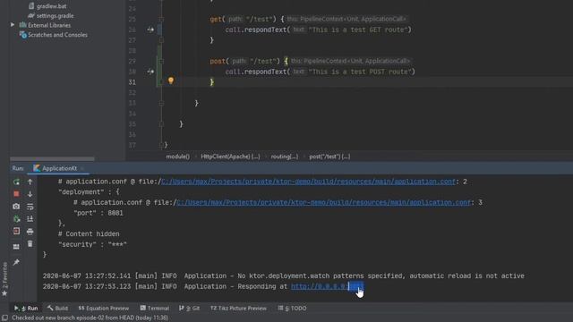Web Server with Ktor #02 | Create and Test the First POST-Routes (Kotlin) смотреть онлайн