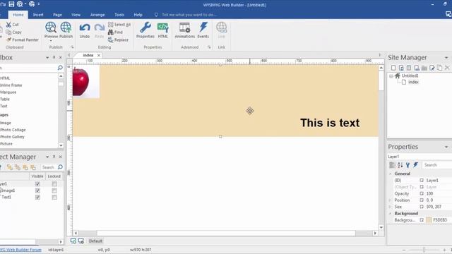 Layers -WYSIWYG Web Builder смотреть онлайн
