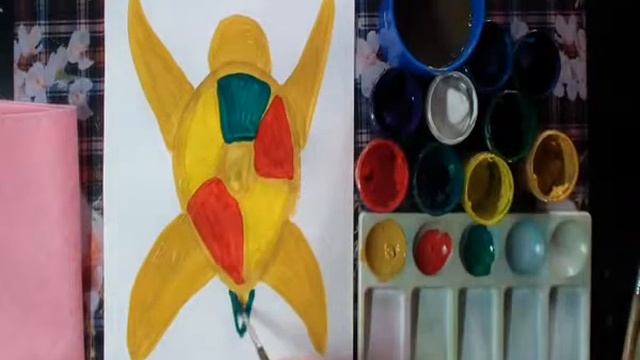 Нарисовать с ребенком морскую черепаху смотреть онлайн