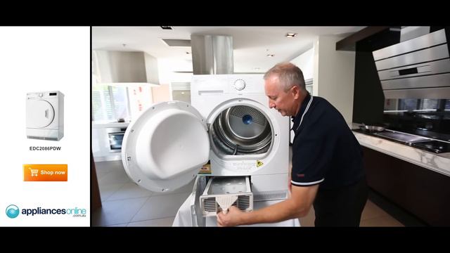 In depth description of the 8kg Electrolux EDC2086PDW condenser dryer - Appliances Online смотреть онлайн