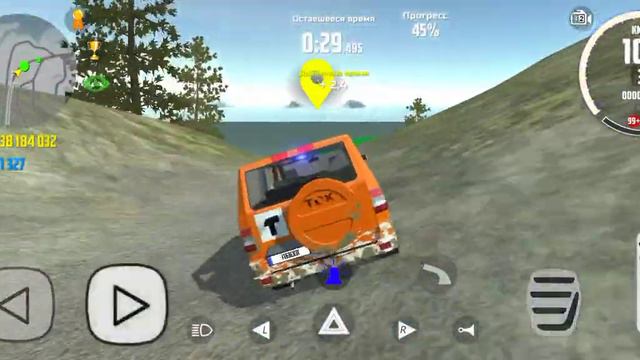 Прохождение гонки "Горная дорога" в Симуляторе автомобиля 2 для друга подписчика смотреть онлайн