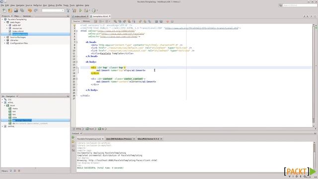 Java EE Development with NetBeans 7 Tutorial: Facelets Templating | packtpub.com смотреть онлайн