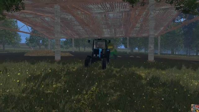 FS2015 - Один российский край - 124 - пшеница на элеватор, тюки с сеном, и бетон под дом