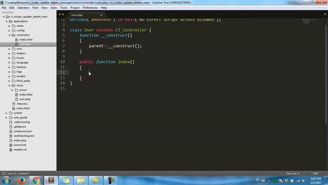 CodeIgniter | Insert Update Delete View in Codeigniter [View data] Part1 смотреть онлайн