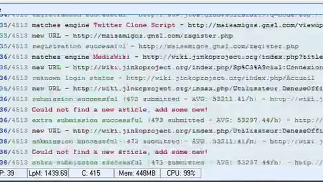 GSA Search Engine Ranker 1400 Links Per Minute смотреть онлайн