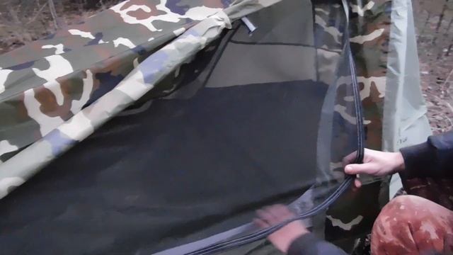 Обзор одноместной, двухслойной палатки. Китай удивил качеством! смотреть онлайн