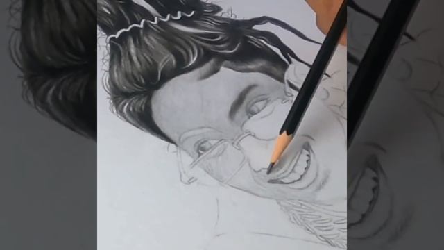 Rohit Sketch Artist #MC #stand #white Pencil Art# Video