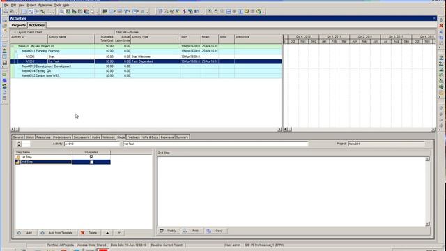 Primavera P6 Creating Activity Steps Part 15 смотреть онлайн