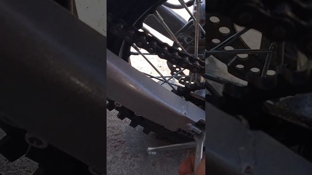 Как натянуть цепь на питбайке KAYO TT125