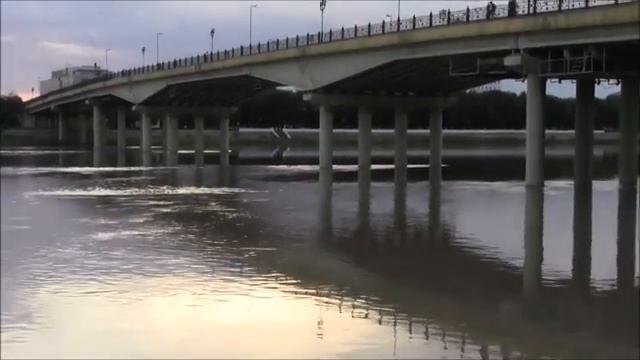 Казахстан; набережная реки Урал  Атырау(Гурьев) (Embankment Of The River Ural In Atyrau, Kazakhstan
