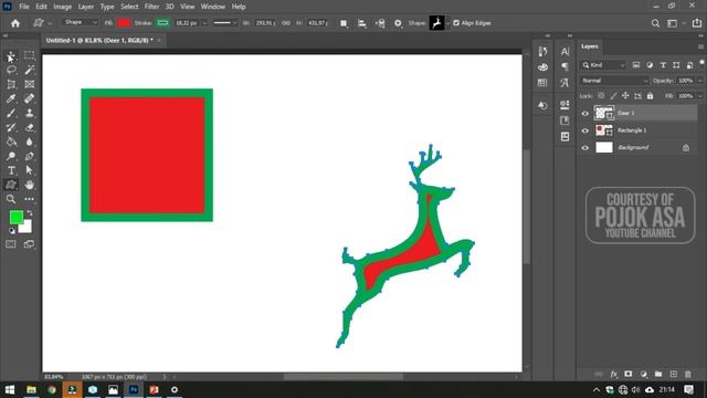 Cara Mewarnai Isi dan Outline Objek Dasar di Photoshop смотреть онлайн