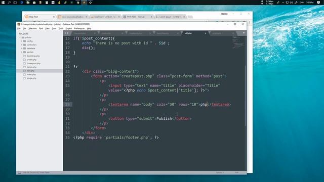 PDO Application | Edit Post | Part 10 смотреть онлайн