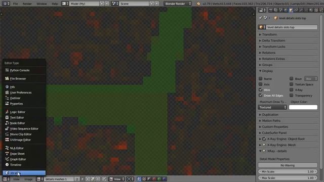 Blender-XRay Плагин. Импорт-Экспорт level.details - Практика смотреть онлайн