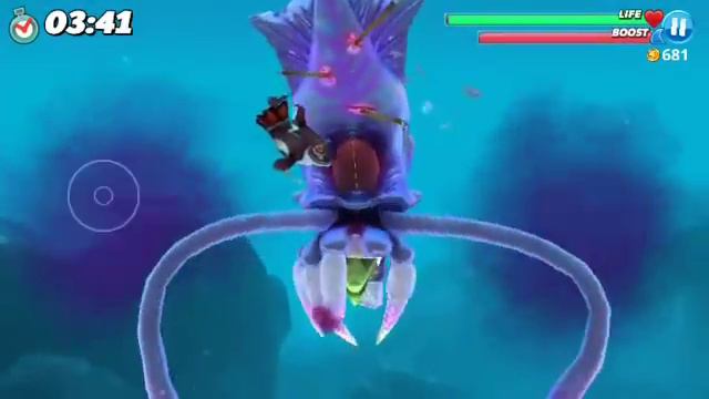 Hungry shark world (BOSS BATTLE)Squid смотреть онлайн