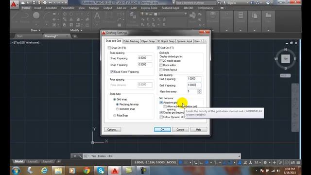 AutoCAD I 03-16 Grid Mode смотреть онлайн