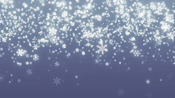 Falling Snowflakes Background Loop for Winter/Holidays